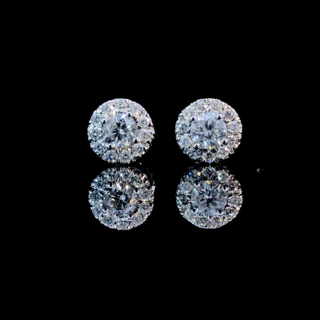 163604 - 1.00 ctw diamond earrings