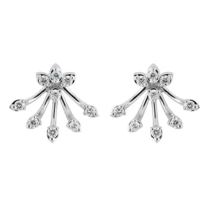 18k Luminus White Gold Earring With 0.22 Cts Vs-Gh Diamonds