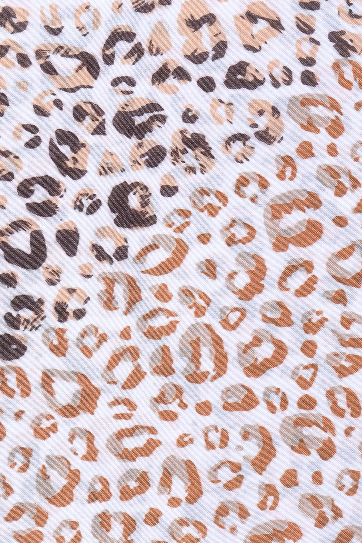 Beige Leopard Silky Scarf