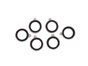 Black Ring Metal Charms