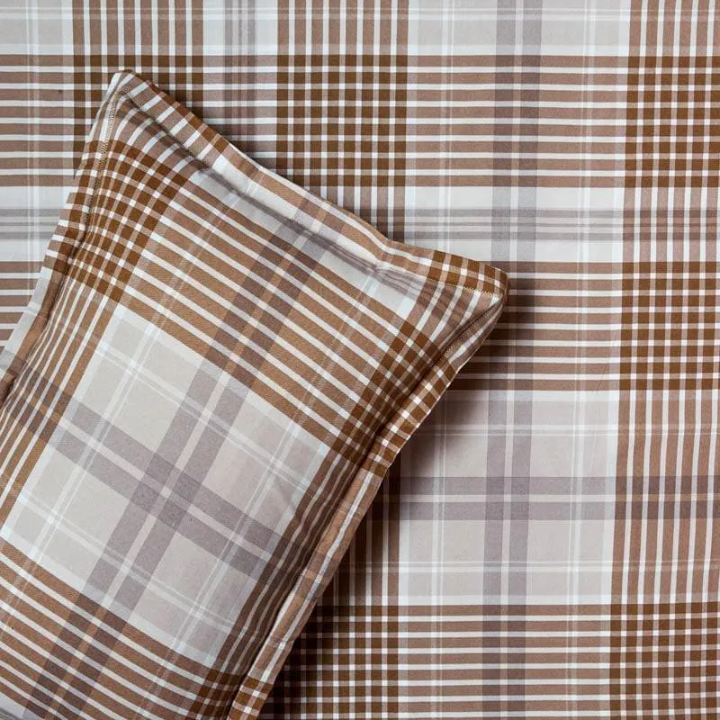 Blair Geometric Bedsheet - Brown