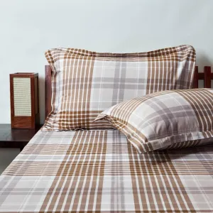 Blair Geometric Bedsheet - Brown