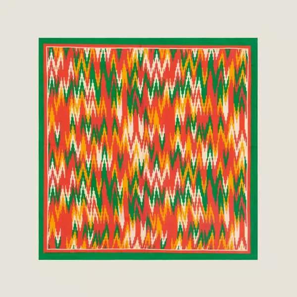 CANDY CANE SWIRL MULTICOLOR PRINTED MEN’S SILK PATTERNED POCKET SQUARE