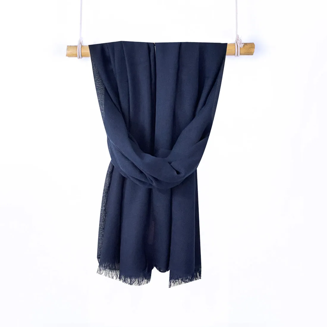 Contemporary Solid Blue Miyabi Scarf