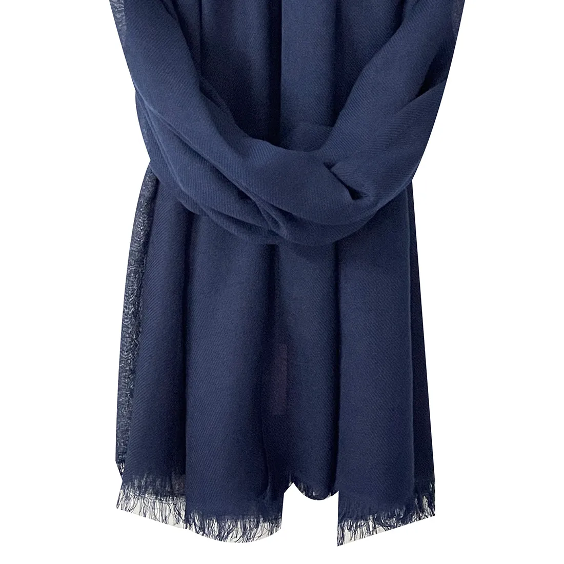 Contemporary Solid Blue Miyabi Scarf