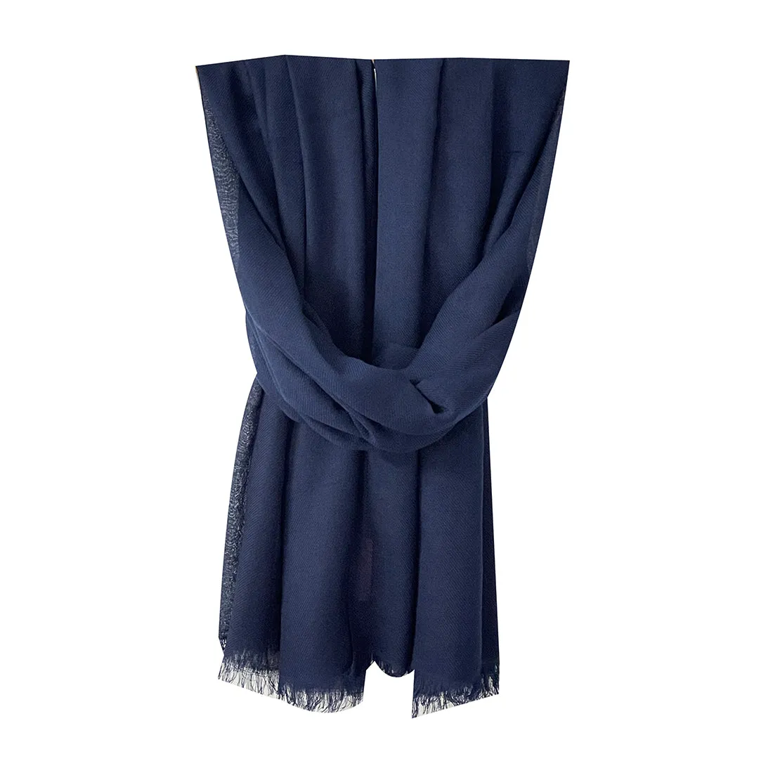 Contemporary Solid Blue Miyabi Scarf