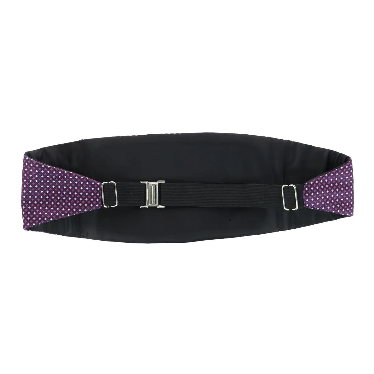 CTM® Men's Neat Print Bow Tie and Cummerband Set