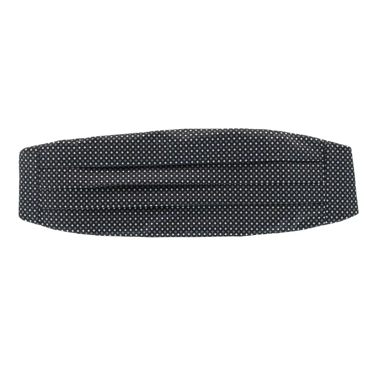 CTM® Men's Neat Print Bow Tie and Cummerband Set