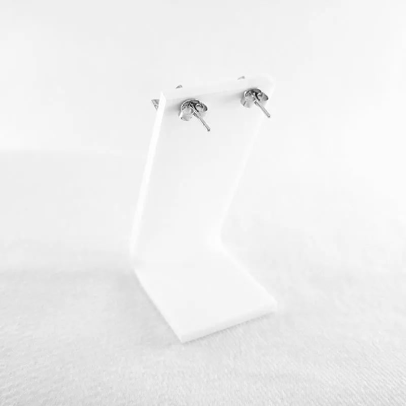 Cubic Zirconia Crown Studs