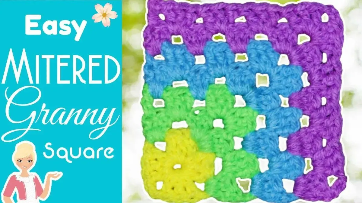 Easy Mitered Granny Square – Modern and Simple Crochet Pattern