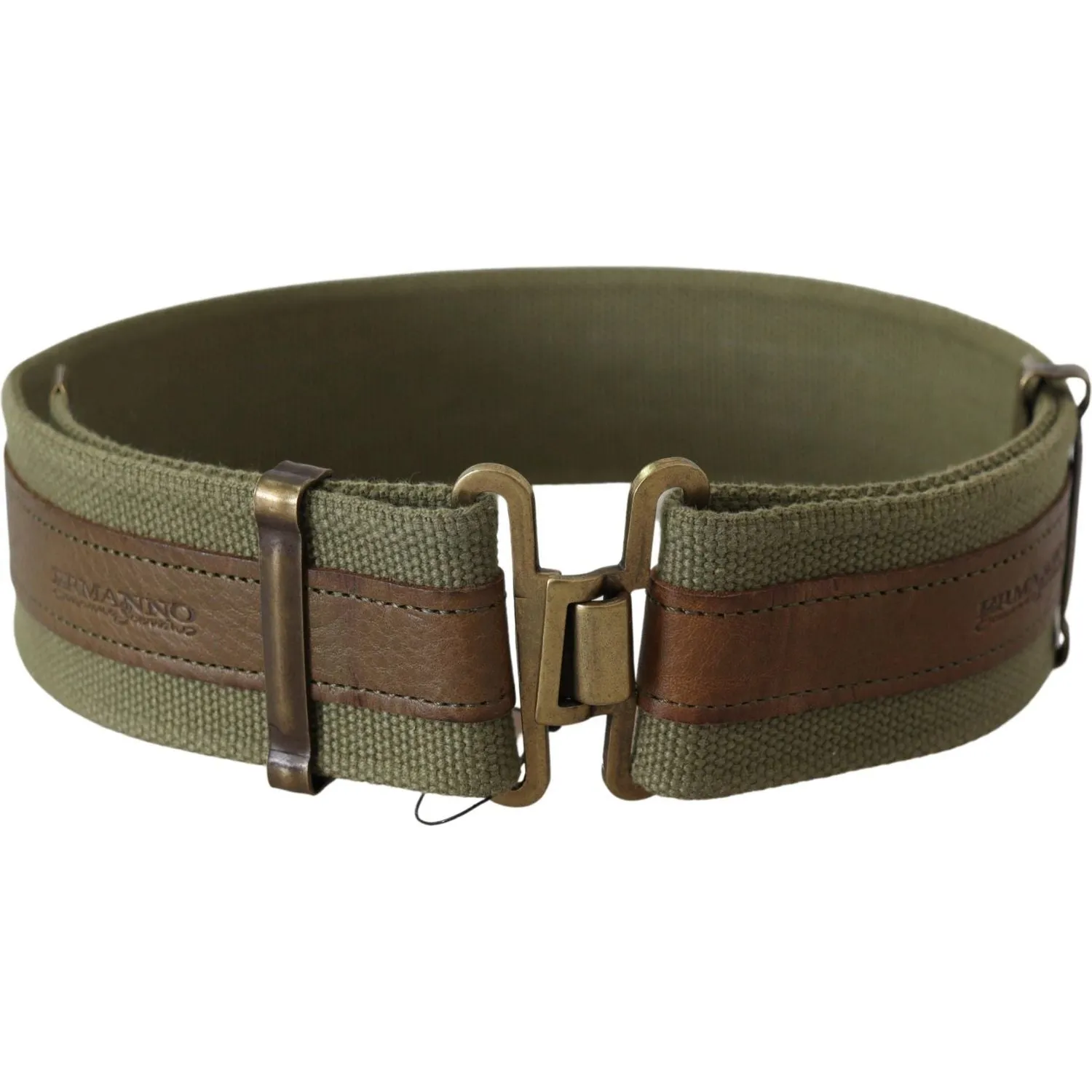 Ermanno Scervino Chic Army Green Rustic Belt