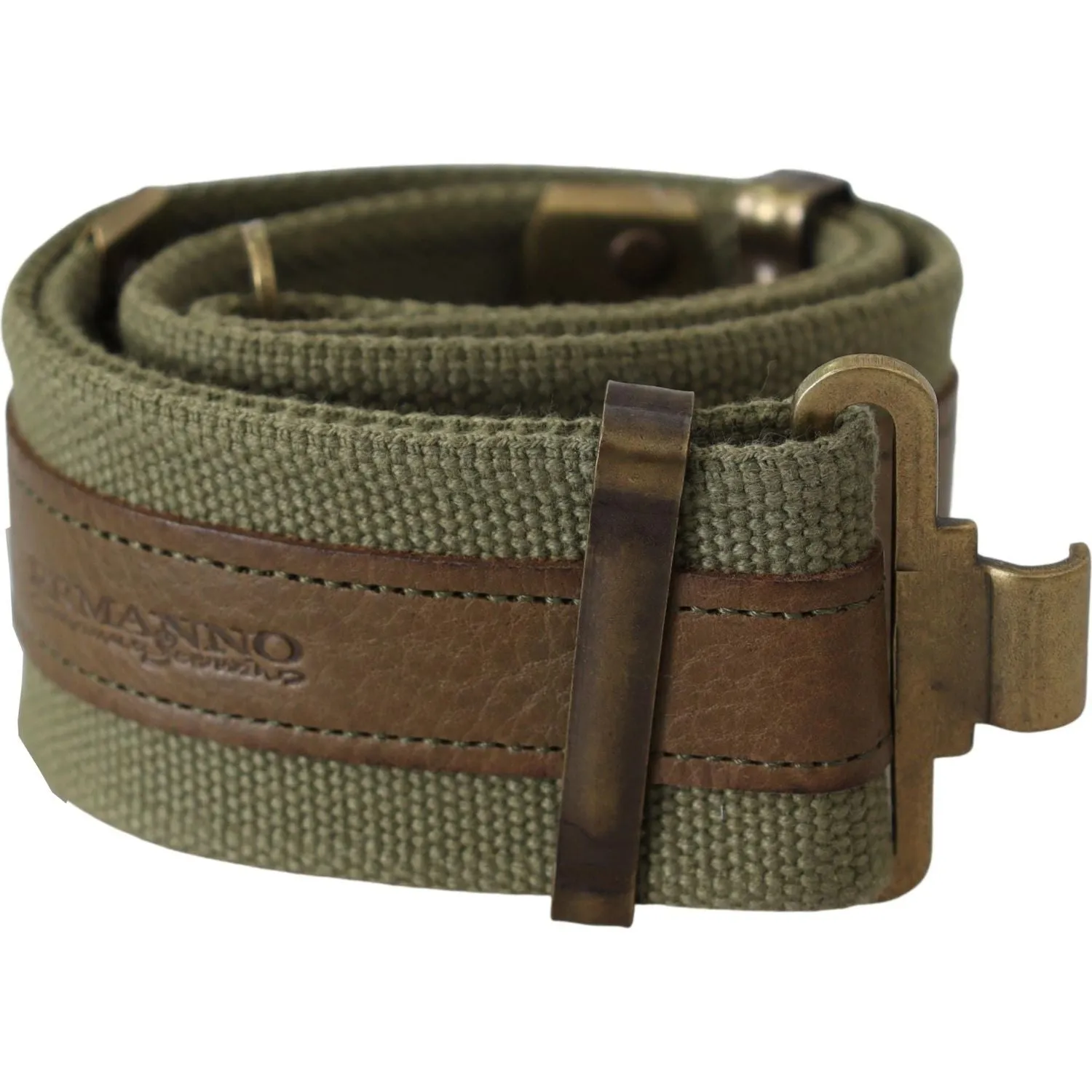 Ermanno Scervino Chic Army Green Rustic Belt