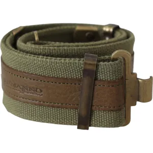 Ermanno Scervino Chic Army Green Rustic Belt