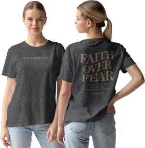Faith Over Fear Shirt Men - Oversized Christian Religious Shirts - Faith Over Fear Shirts for Women