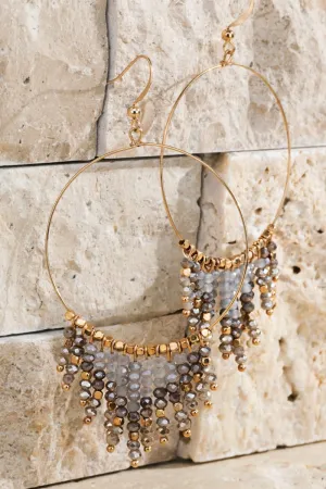 First Impressions Shimmering Grey Earrings