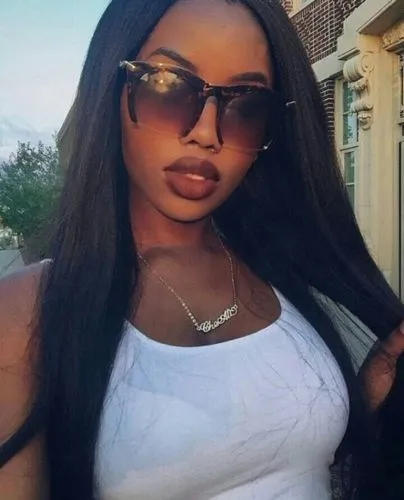 Gradient Black Semi Rimless Gold Lined Sunglasses