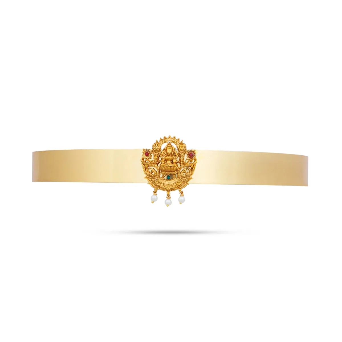 Hip Belt | Gold Polish Waist Belt/ Lakshmi Design Jewellery for Deity Decor