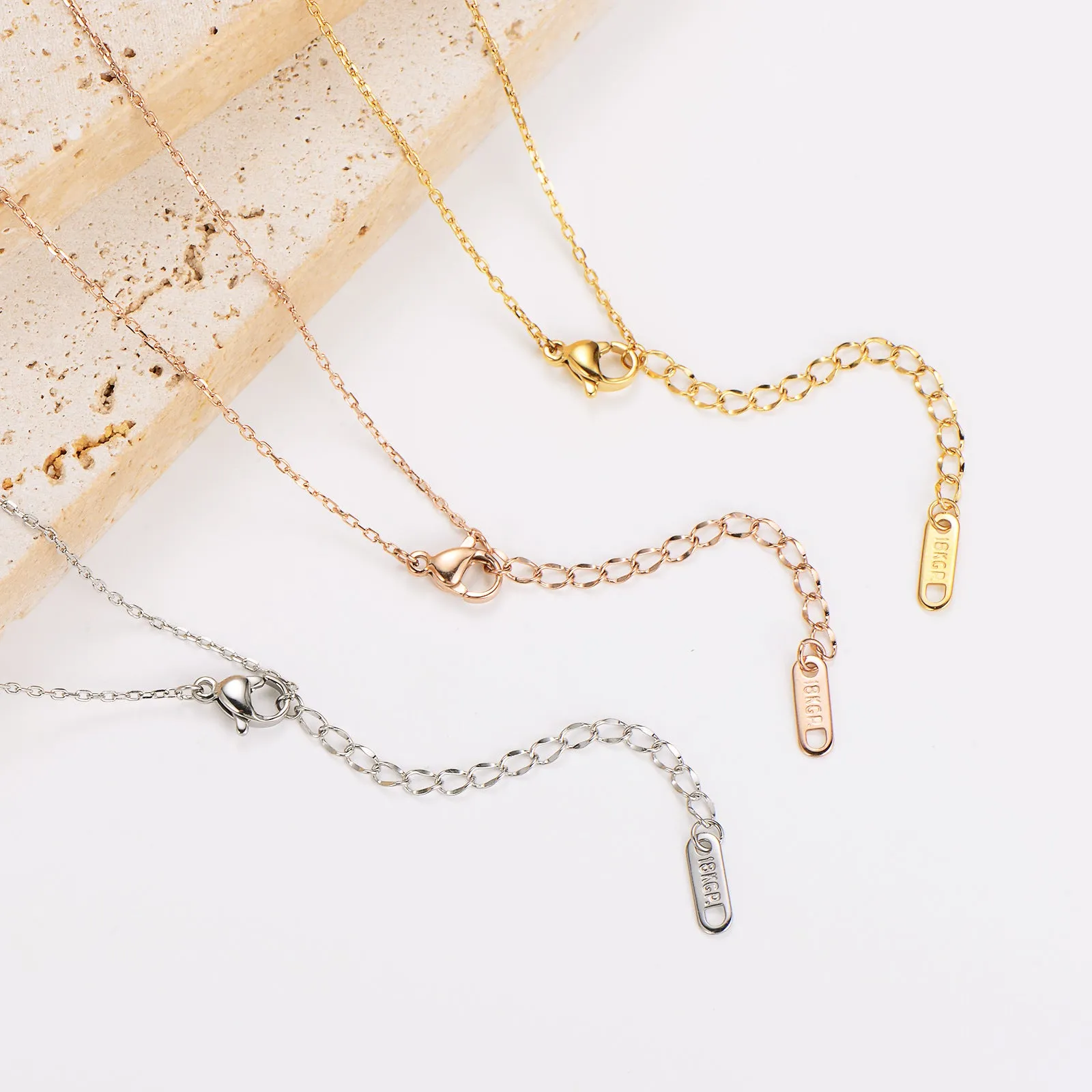IG Style Bowknot Stainless Steel Electroplating Necklaces