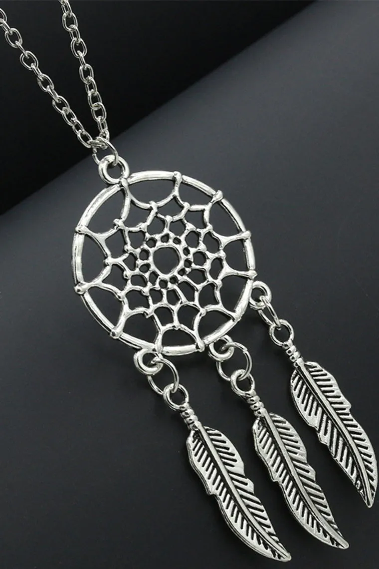 Ladies' Dreamcatcher Style Silver Necklaces