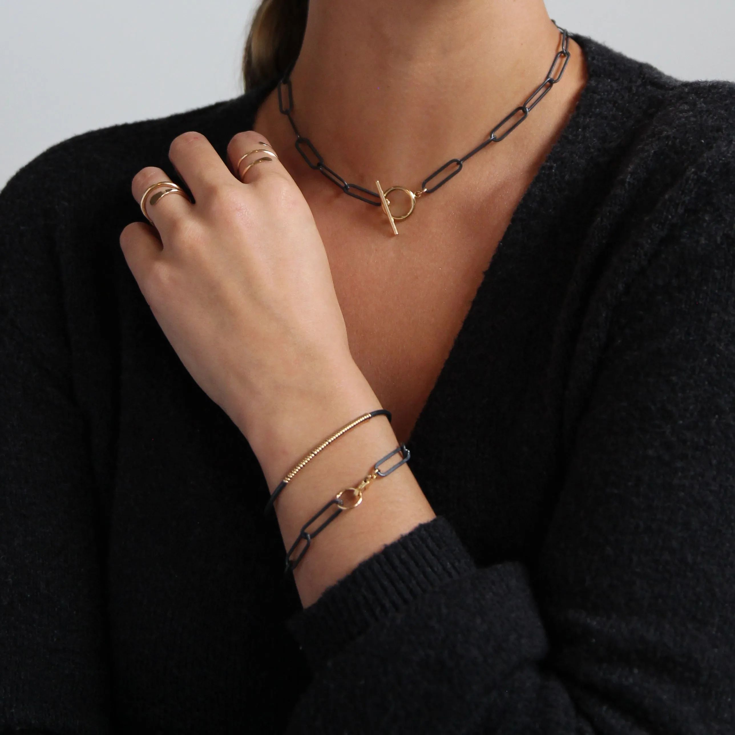 Large Links Edge Bracelet