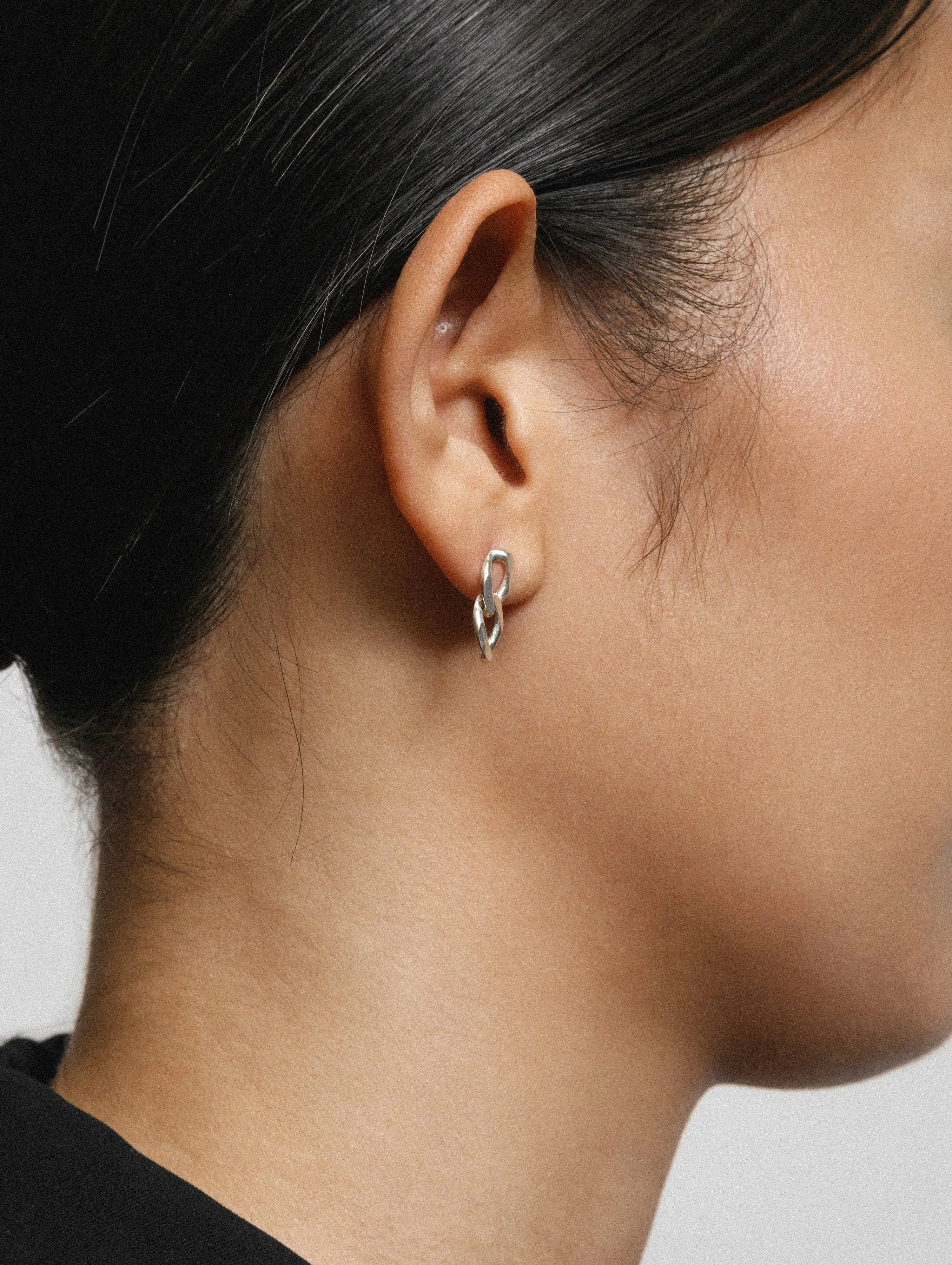 Link Stud - Sterling Silver