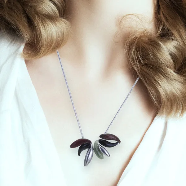 Multi-Pendant Silver Necklace