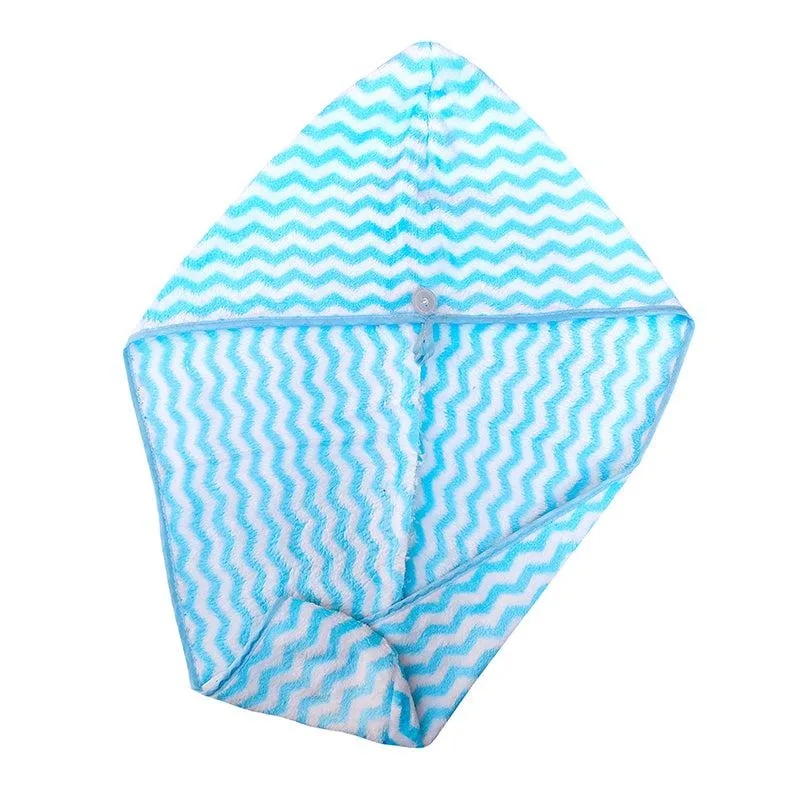 Neriah High Absorbent Hair Towel - Blue