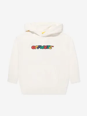 Off-White Boys Arrow Chunky Hoodie in Ivory