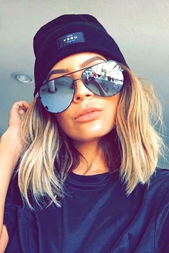 Ombre Purple Gradient Metal Aviator Sunglasses
