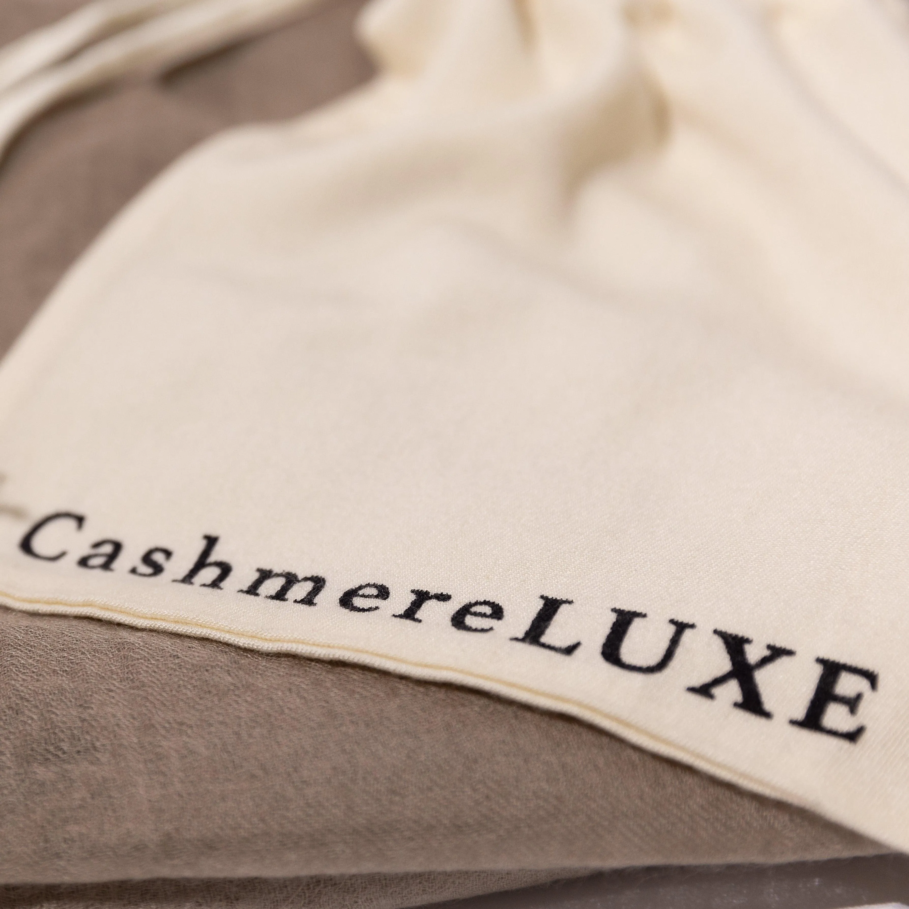 PURE CASHMERE TAUPE WRAP / Sold Out