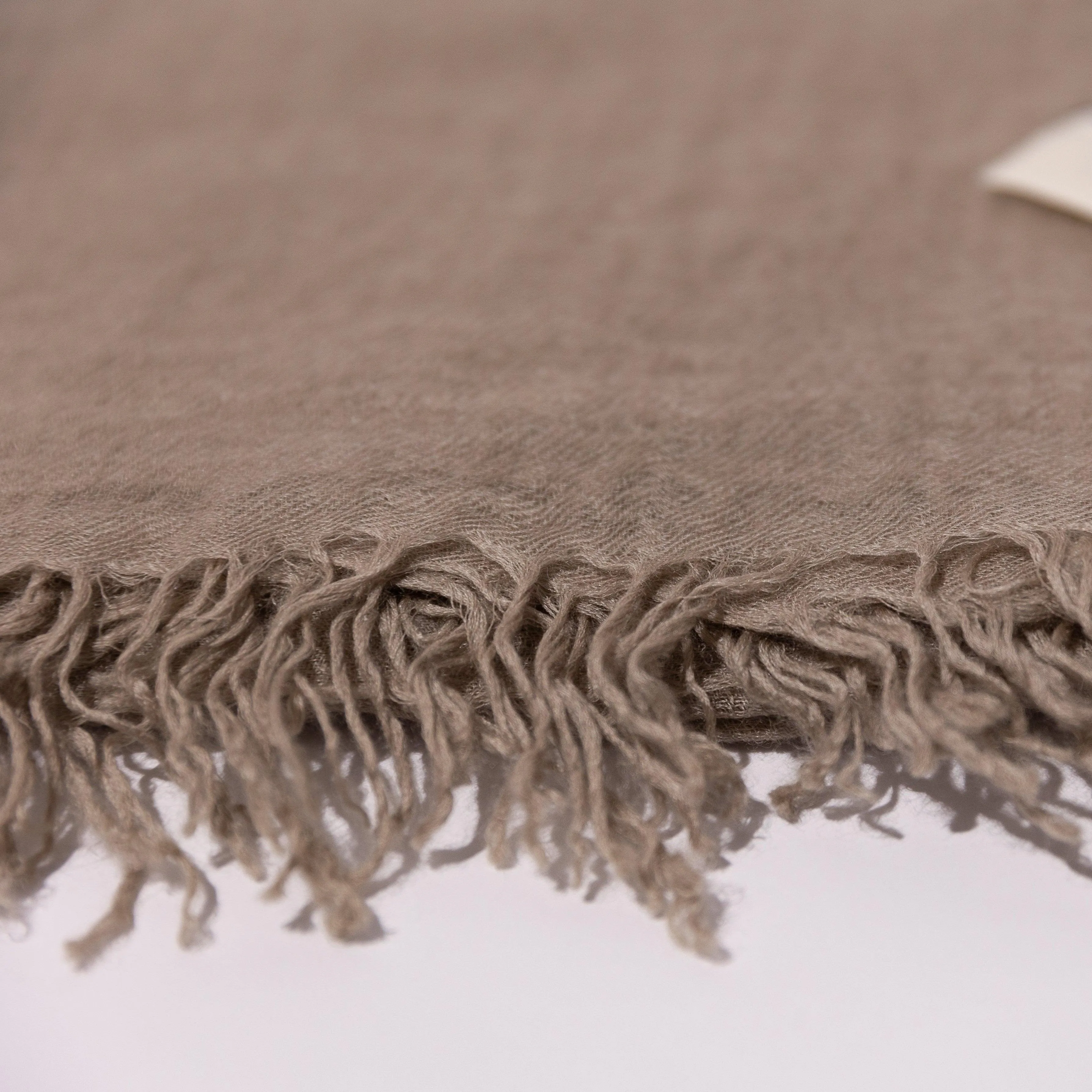 PURE CASHMERE TAUPE WRAP / Sold Out