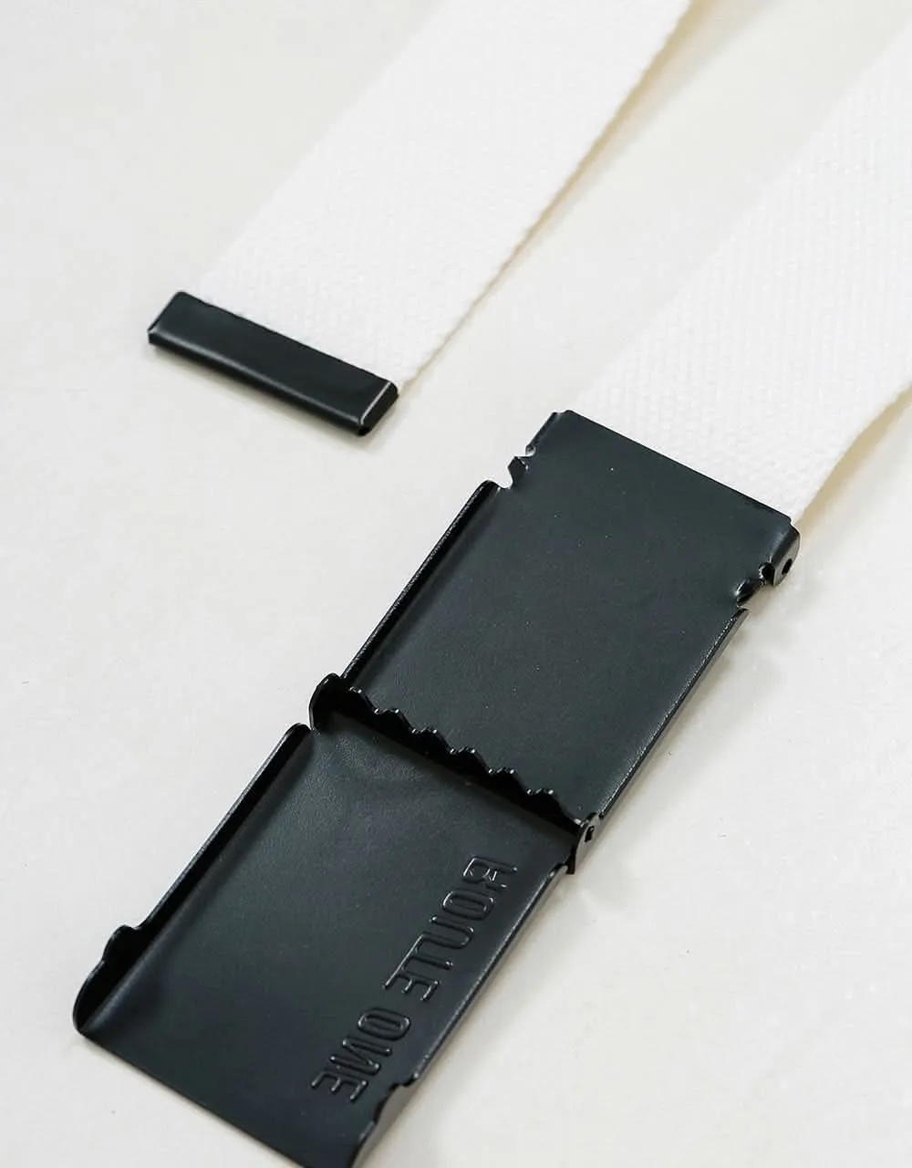 Route One Athletic Web Belt - White