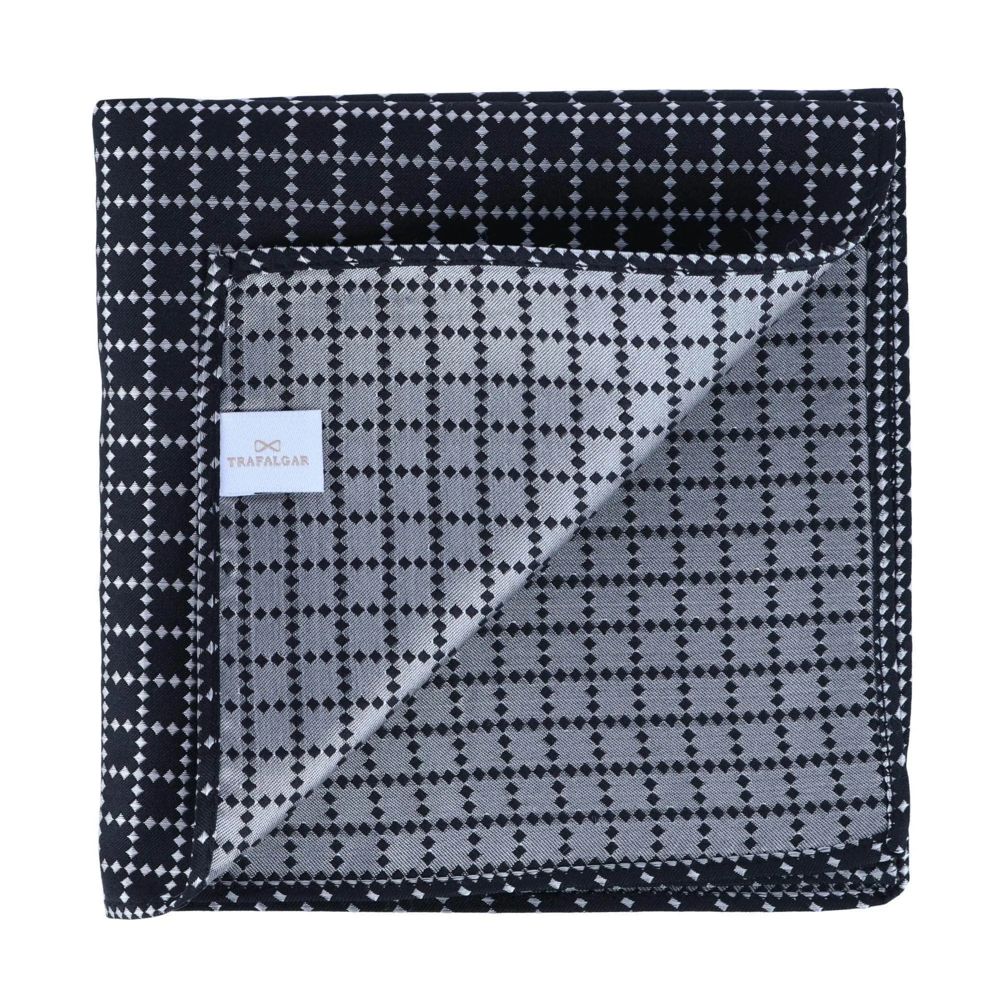 Rowan Geometric Pattern 12 x 12 Silk Pocket Square Set