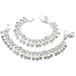 Silver Anklets Ankle chain Bracelet Kids 5.1"