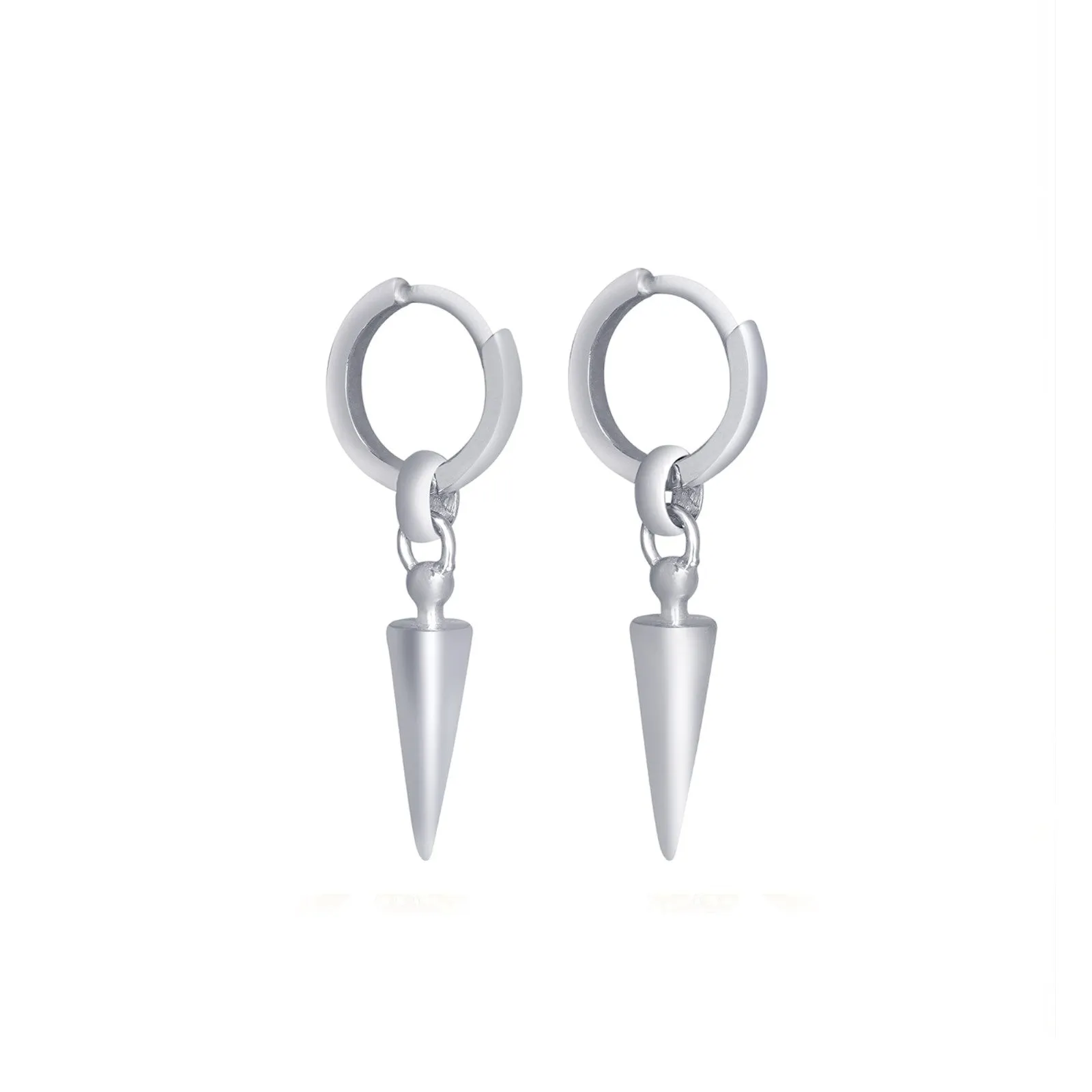Silver Bullet Drop Men's Earrings