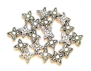 Silver German Silver Floral Charms