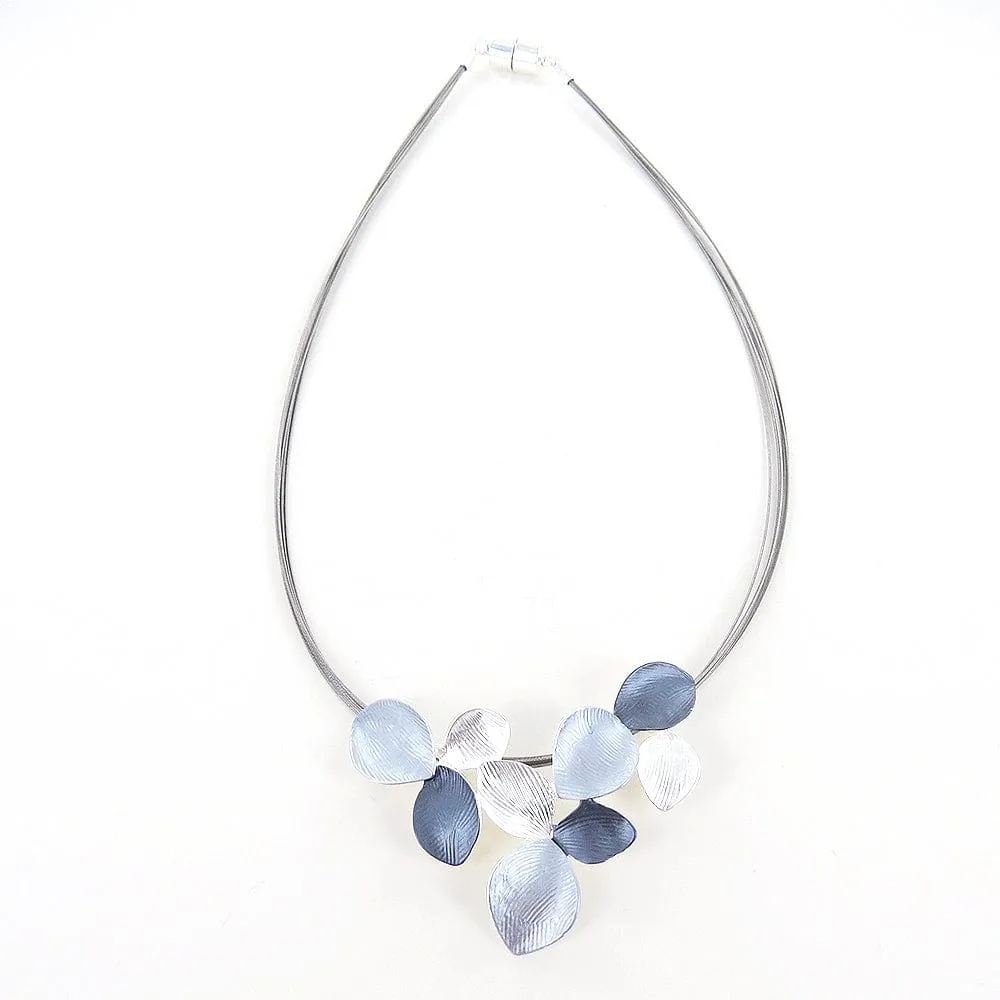 SILVER SHADES MULTI LILY NECKLACE