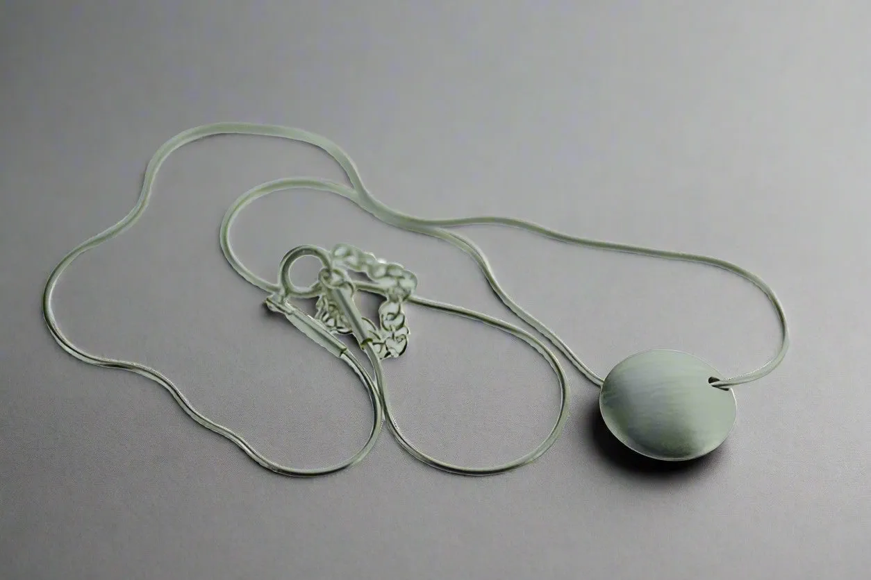 Silver smartie necklace - sterling silver