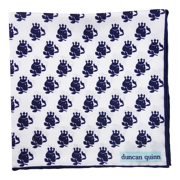 Smoking Skull Silk Pocket Squares