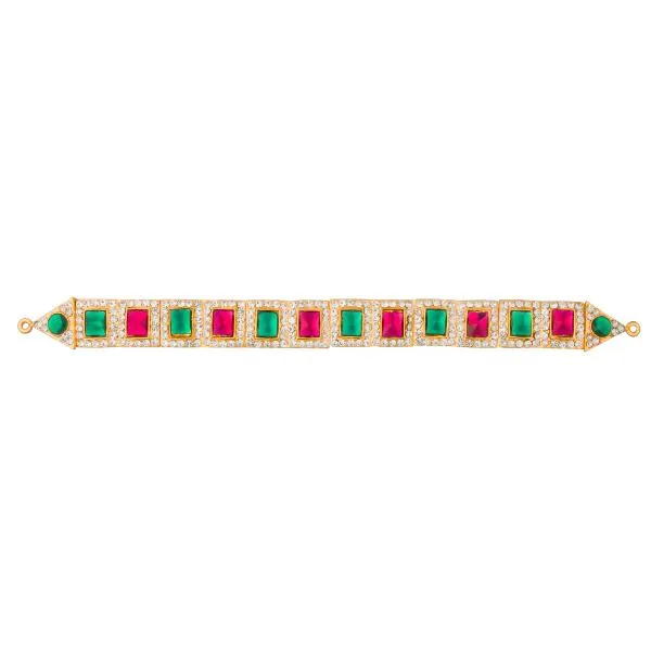 Stone Hip Belt - 9.5 Inch | Ottiyanam/ Waist Belt/ Stone Belt for Deity