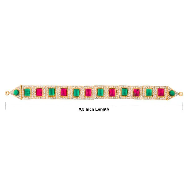 Stone Hip Belt - 9.5 Inch | Ottiyanam/ Waist Belt/ Stone Belt for Deity