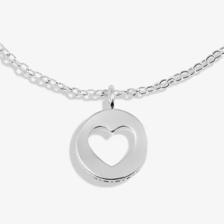 Style Stories Pavé Edge Heart Bracelet In Silver Plating