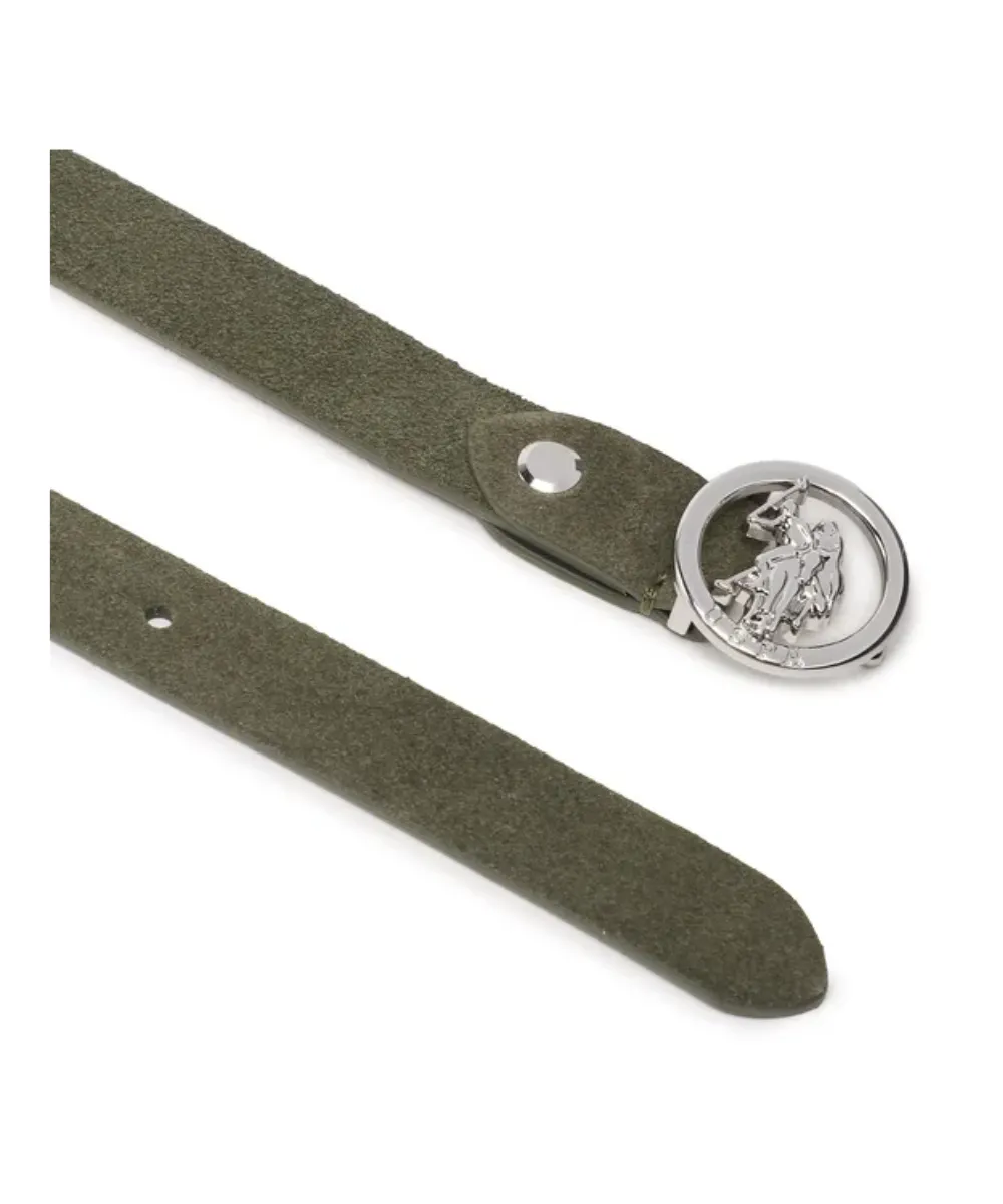 US POLO WOMEN TOWNIE BELT WOMAN H20 LEATHER IN GREEN