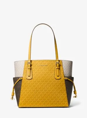 Voyager Small Color-Block Logo Tote Bag