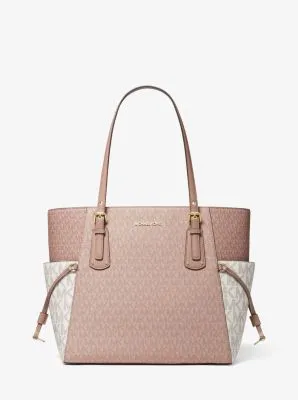 Voyager Small Color-Block Logo Tote Bag