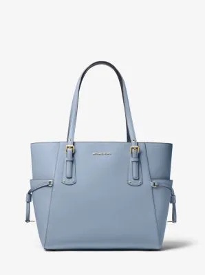 Voyager Small Crossgrain Leather Tote Bag