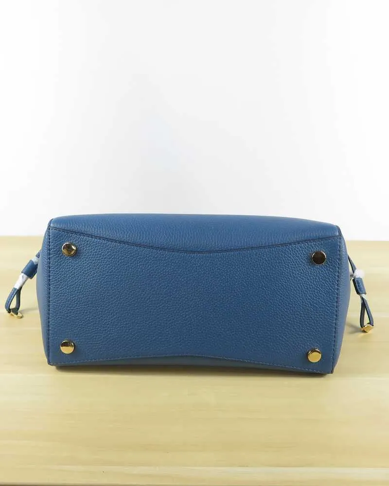 Voyager Small Crossgrain Leather Tote Bag