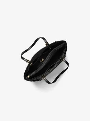 Voyager Small Crossgrain Leather Tote Bag