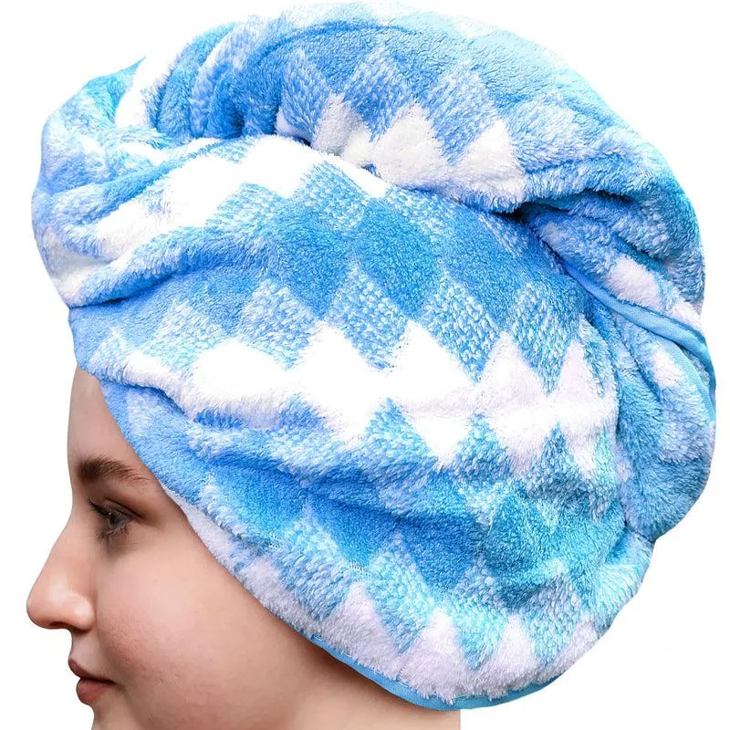 Wren High Absorbent Hair Towel - Blue